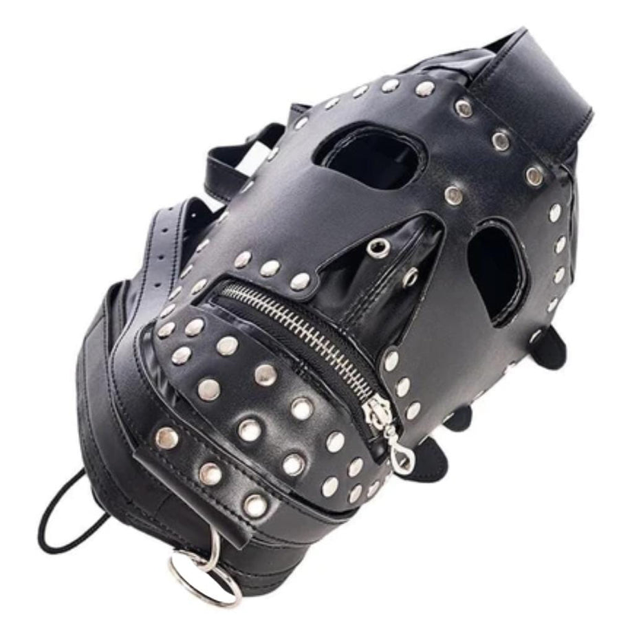 Full Face Leather BDSM Mask BDSM, gallery view 5