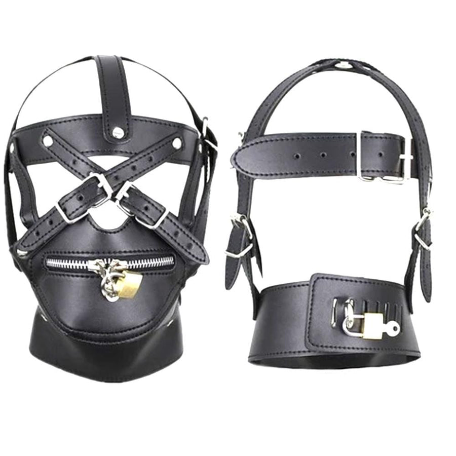 Hardcore Fetish Leather Mask BDSM, gallery view 2