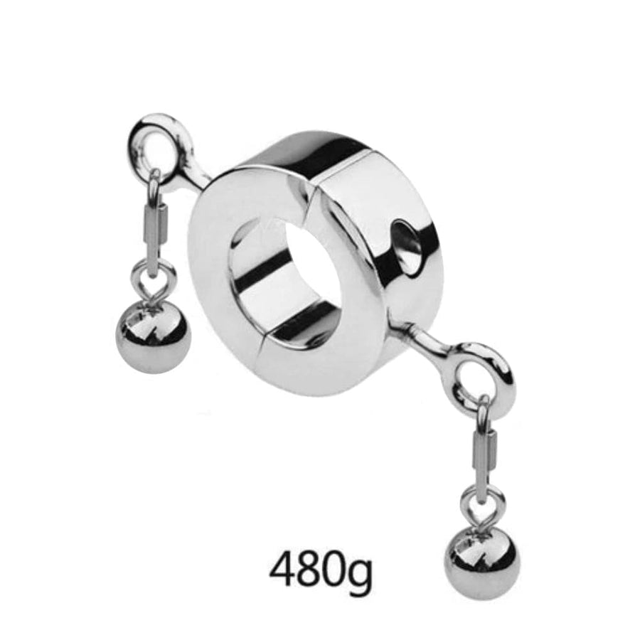 Metallic Testicle Stretcher Weights BDSM, gallery view 8