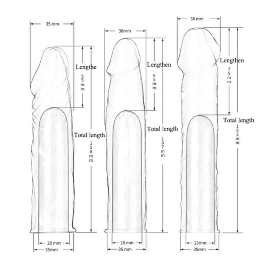 Super Elastic Lifelike Cock Extensions BDSM, gallery view 7