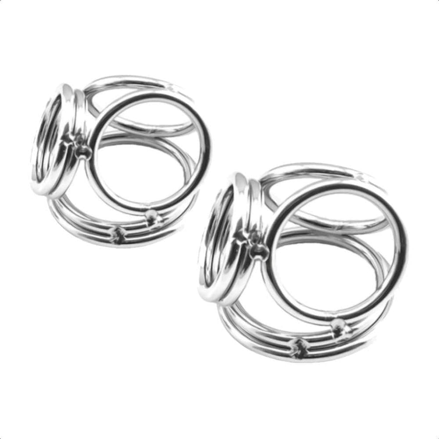 Bondage Stretcher Metal Cock and Ball Ring BDSM, gallery view 3
