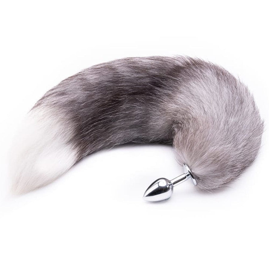 Feisty Greyback Fox Tail Butt Plug, gallery view 5