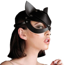 Lade das Bild in den Galerie-Viewer, Verführerische Catwoman-Maske aus Leder für BDSM
