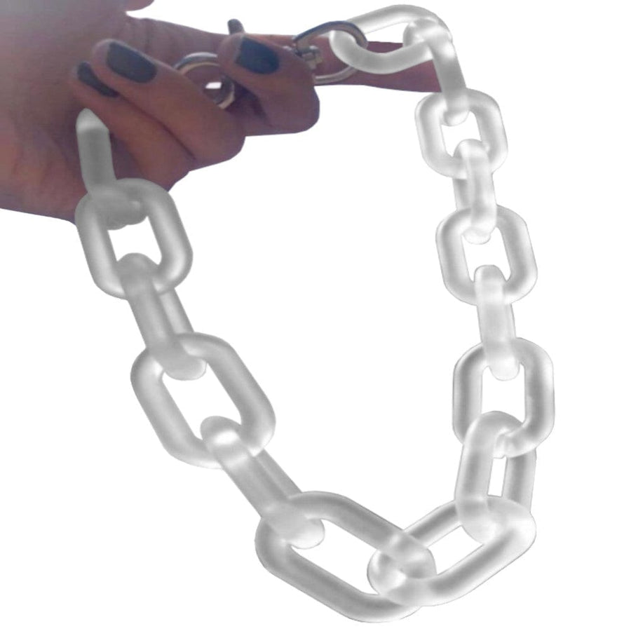 Resin Chain Dog Collar Choker Necklace, gallery view 2