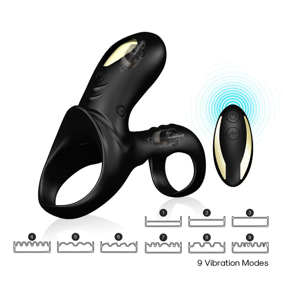 Dual Motor Stimulation Vibrating Dick Ring BDSM, gallery view 9