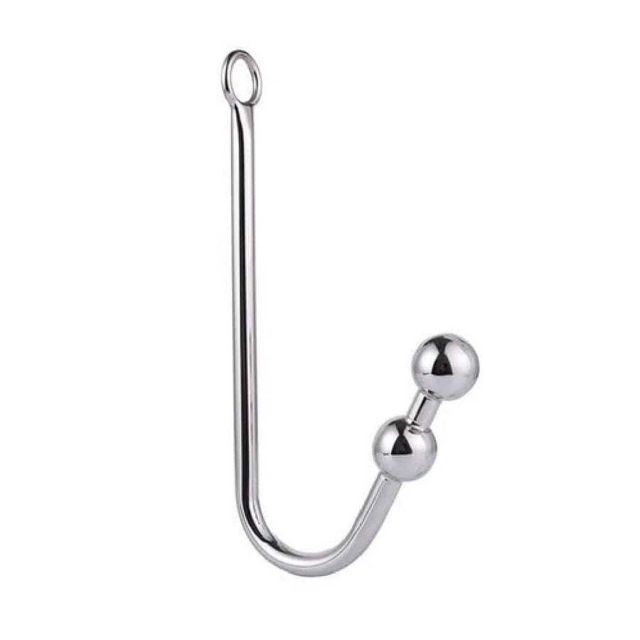 Stainless Steel Beaded Anal Hook 9.07 to 9.84 Inches Long, gallery view 7