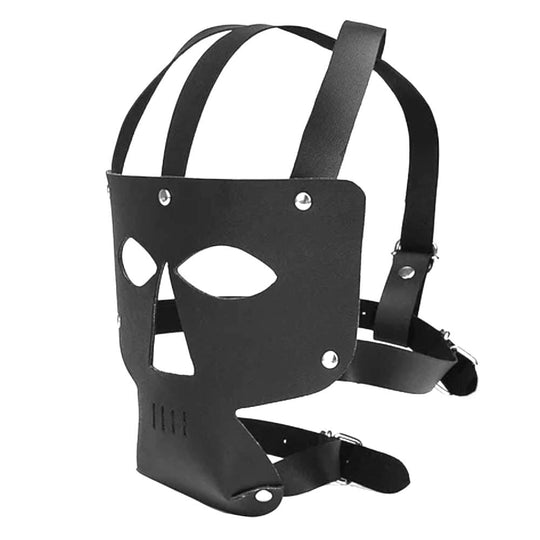 Loser Perfect Leather Fetish Mask BDSM product view