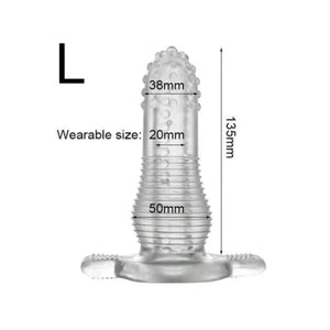 Reusable Clear Latex Penis Sheath BDSM