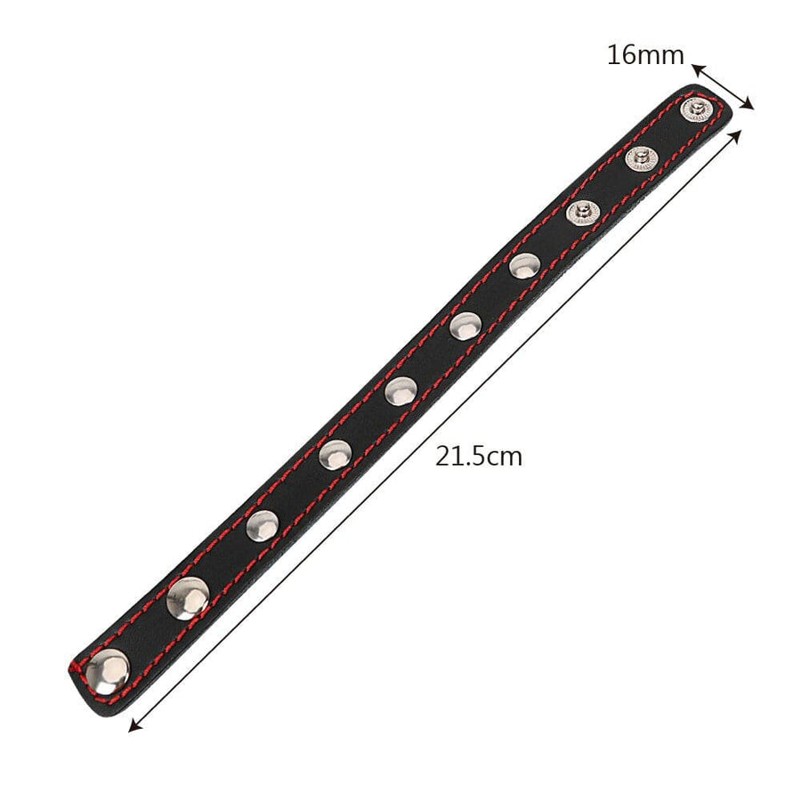 Adjustable Leather Cock Stud Ring BDSM, gallery view 7