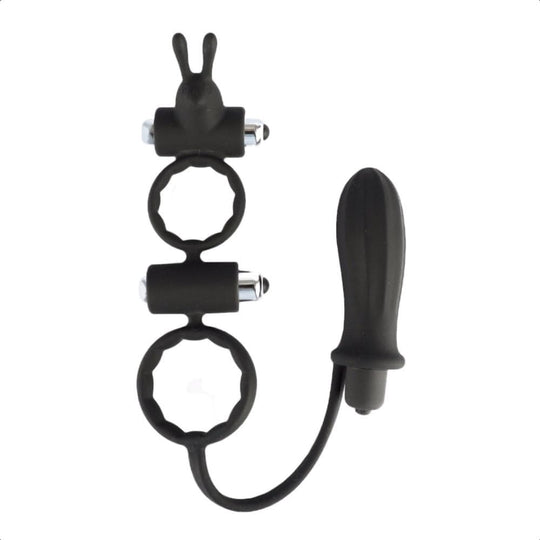 Pure Delight Cock Ring With Anal Stimulator BDSM product view