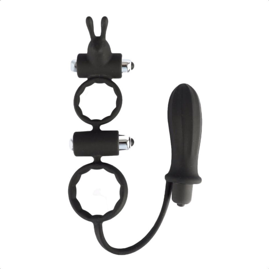 Pure Delight Cock Ring With Anal Stimulator BDSM product view