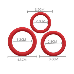 Elastic Cock Ring 3-Piece Set