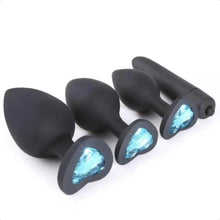 Load image into Gallery viewer, Silicone Anal Training Kit With Extra Vibrator 4pcs BDSM
