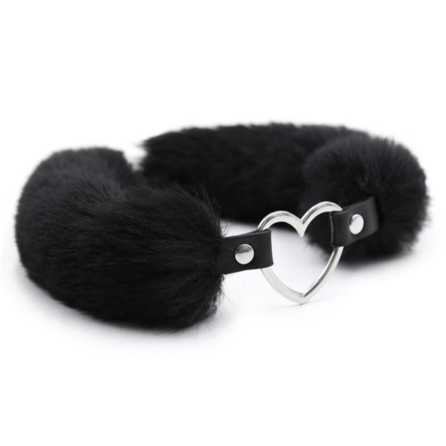 Women's Adjustable Fuzzy Tickle Collar, gallery view 2
