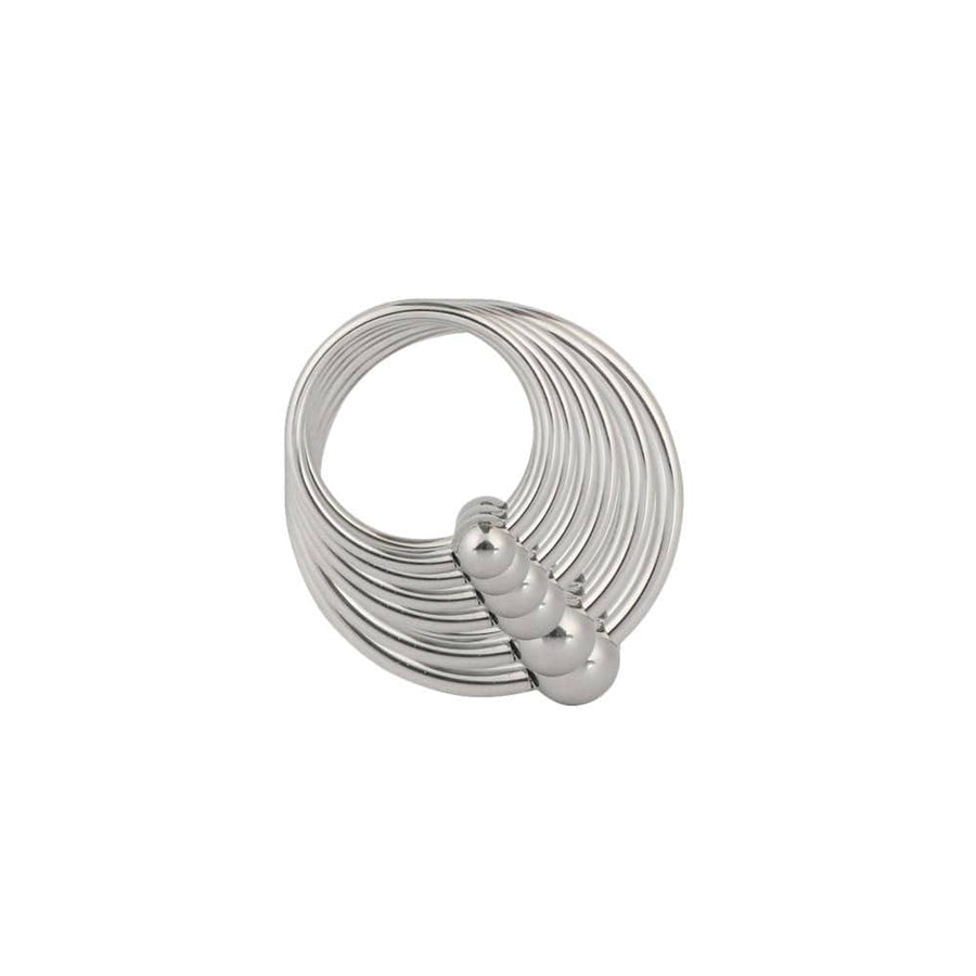 BDSM Stainless Beaded Multiple Cock Rings, gallery view 2