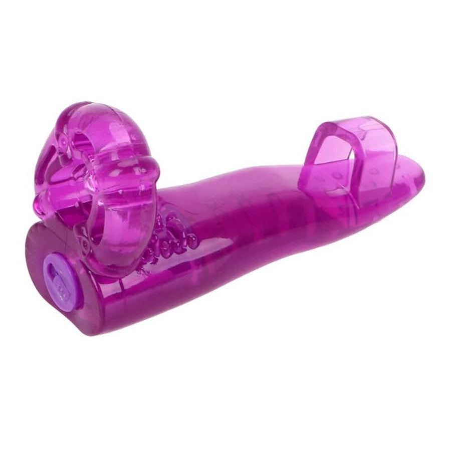 Tongue-Shaped Foreplay Vibrating Cock Ring BDSM product view