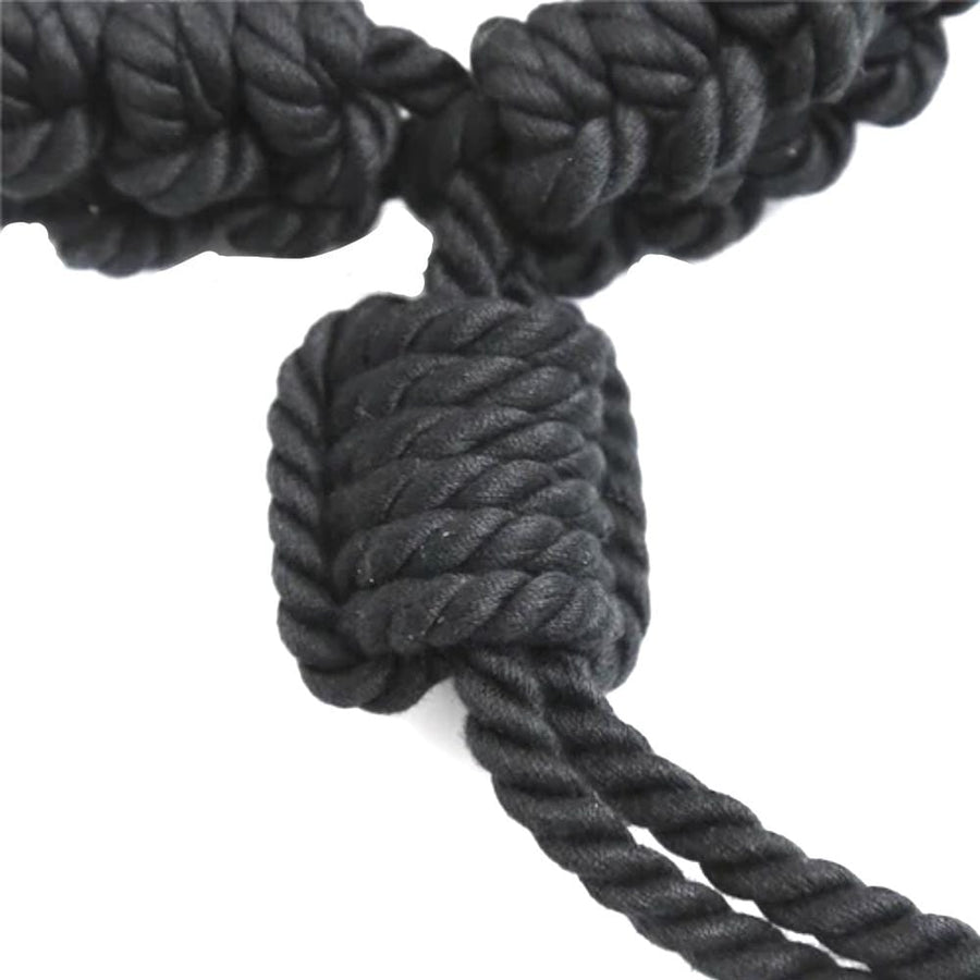 Natural Cotton Rope Bondage Collar, gallery view 6