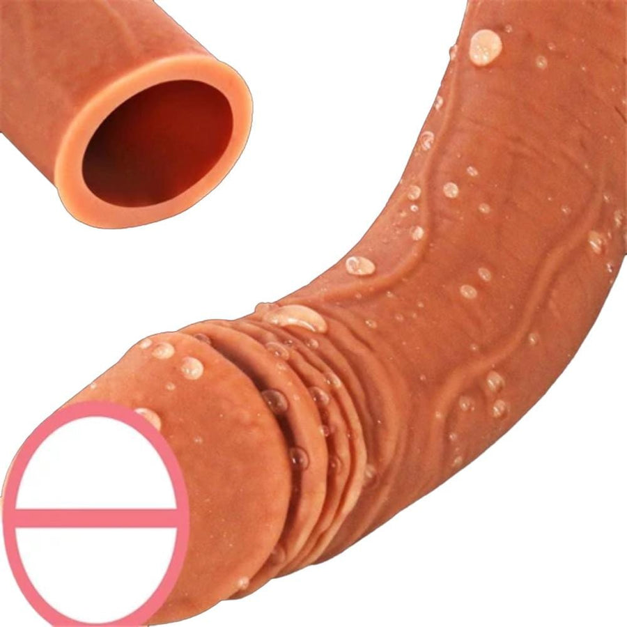 Reusable Silicone Penis Enlargement Sheath BDSM, gallery view 5