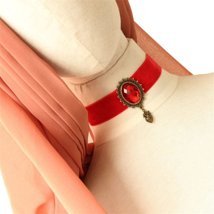 Red Flannelette Collars for Women, gallery view 3