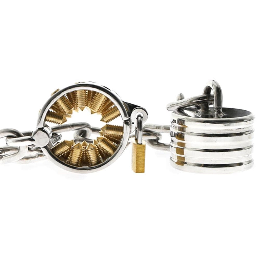 BDSM Spiked Ball Stretcher Shackle, gallery view 3