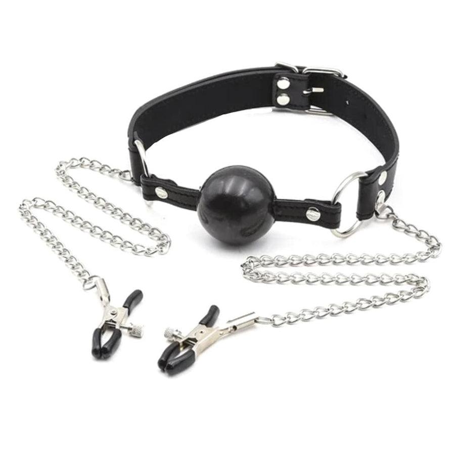 Nipple Buster Ball Gag Bondage BDSM product view