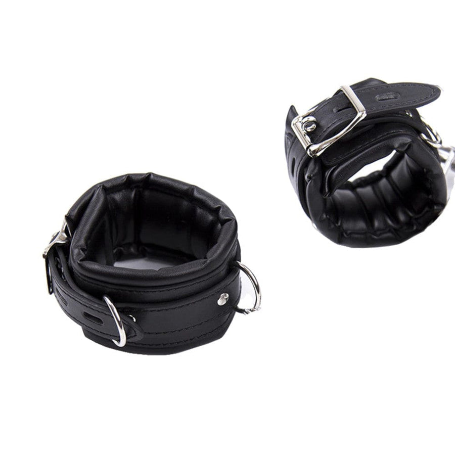 Badass Leather Cuffs BDSM, gallery view 2