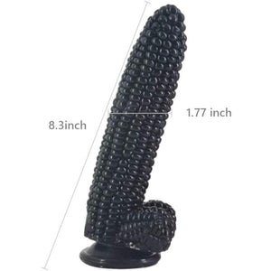 Realistic Black Corn Dildo With Suction Cup BDSM