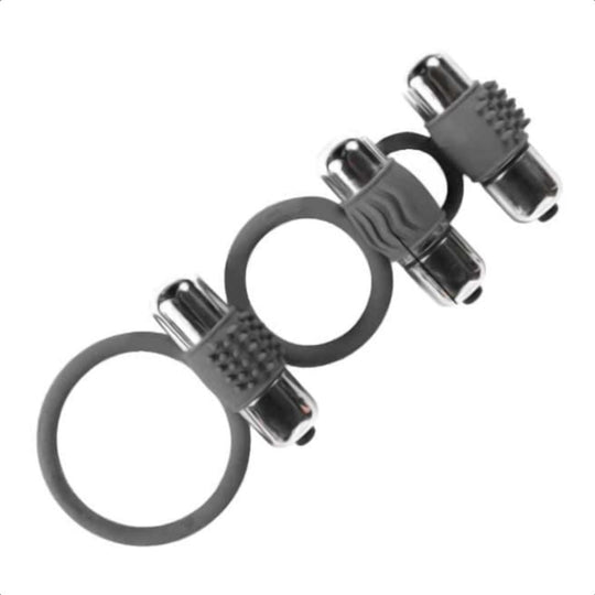 Vibrating Triple Cock Ring Erection Lock product view