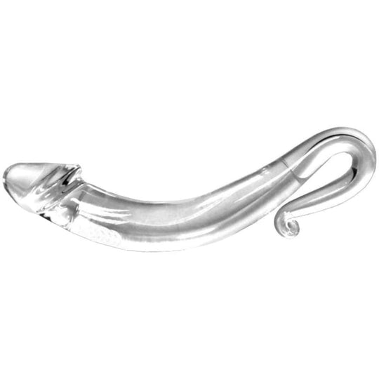 BDSM Smooth Tentacle Crystal Curved Glass Dildo product view
