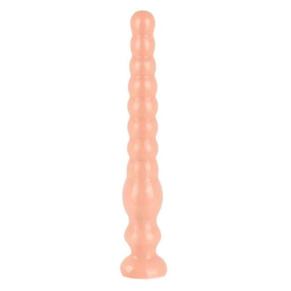 Super Soft 10 Inch Beaded Dildo BDSM