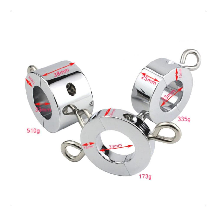 Torture and Restraint Weighted Cock Ring BDSM, gallery view 4