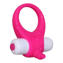 Charger l&#39;image dans la galerie, Anneau d&#39;amour vibrant pour chatouiller le clitoris rose
