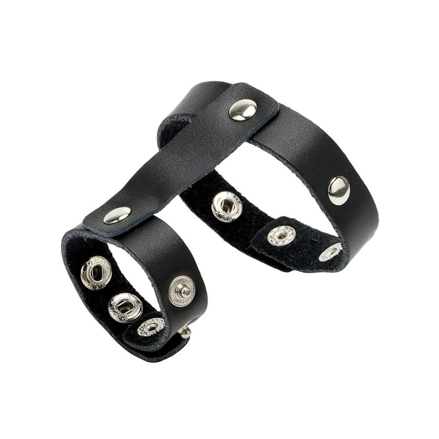 Elastic Studded Leather Cock Rings BDSM, gallery view 3