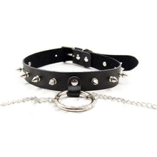 Load image into Gallery viewer, Studded O Ring Choker With Nipple Covers
