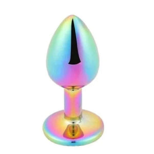 Rainbow-Colored Princess Butt Plug BDSM