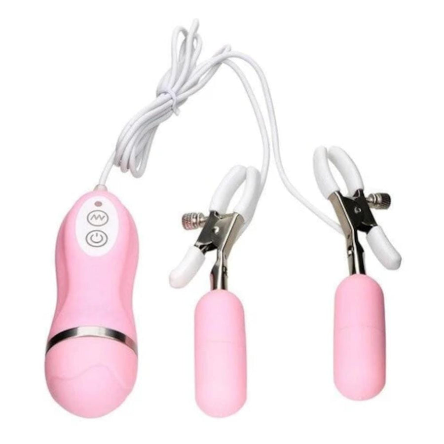 BDSM Multi-frequency Vibrating Nipple Clamps, gallery view 2