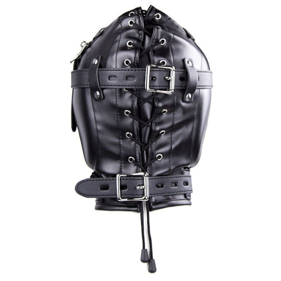 Black Leather Gimp Mask BDSM, gallery view 2
