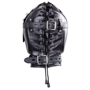 Black Leather Gimp Mask BDSM