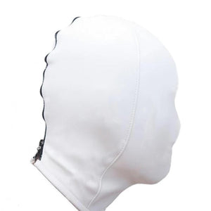 Leather White Sex Hood