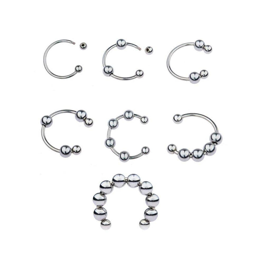 Beaded Stainless Glans Ring BDSM, gallery view 2