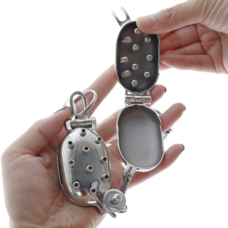 BDSM Stainless Ball Clamp Torture Device, gallery view 5