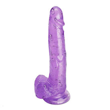 Load image into Gallery viewer, Masturbation Enhancer 9 Inch Purple Dildo BDSM
