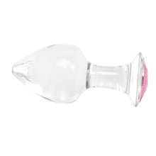 Lade das Bild in den Galerie-Viewer, Glas-Buttplug mit Schmucksteinen, 4er-Set, BDSM
