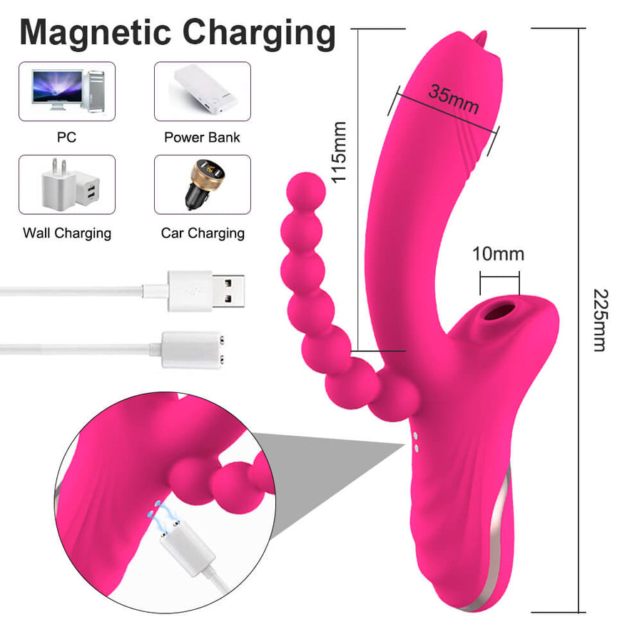 3 in 1 Clitoris Sucker Vibrator, gallery view 5