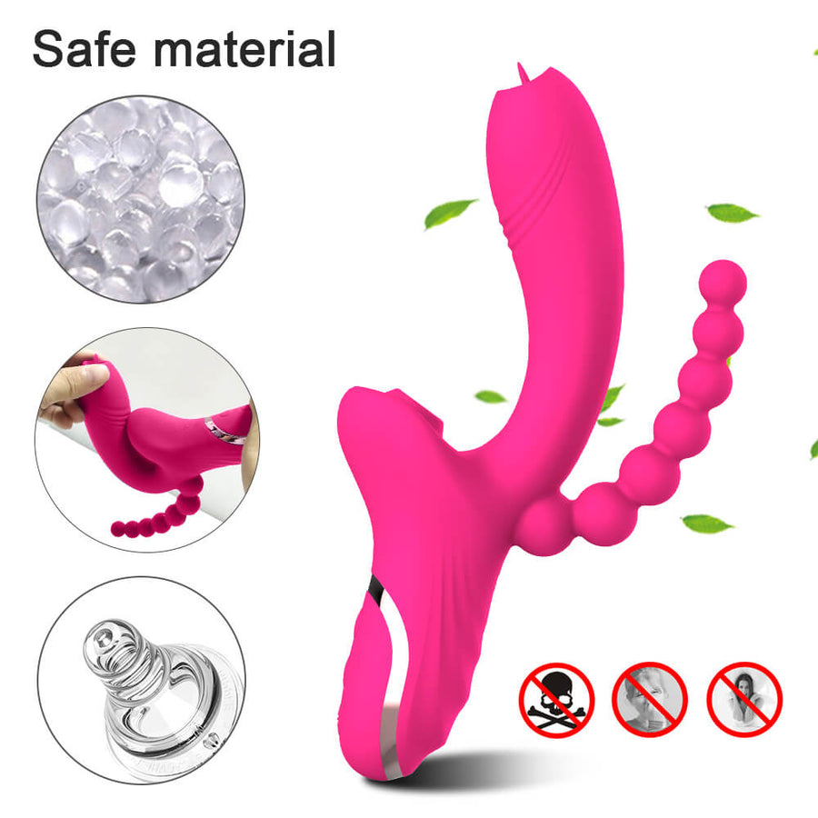 3 in 1 Clitoris Sucker Vibrator, gallery view 6