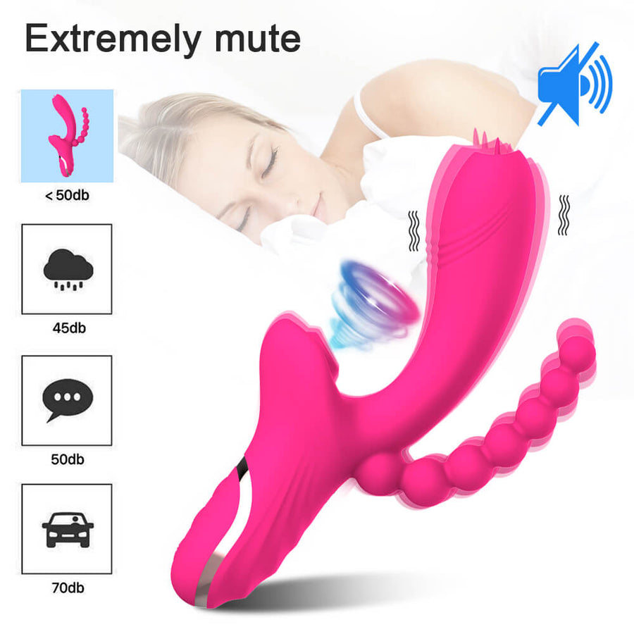 3 in 1 Clitoris Sucker Vibrator, gallery view 3
