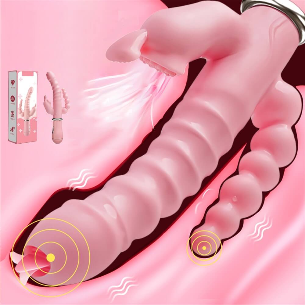 3 In 1 Dildo Rabbit Vibrator