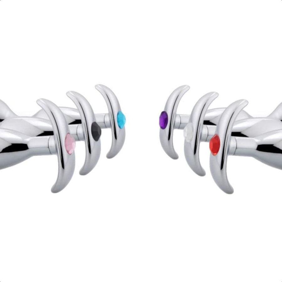 Jeweled Stainless Metal Butt Plug BDSM product view