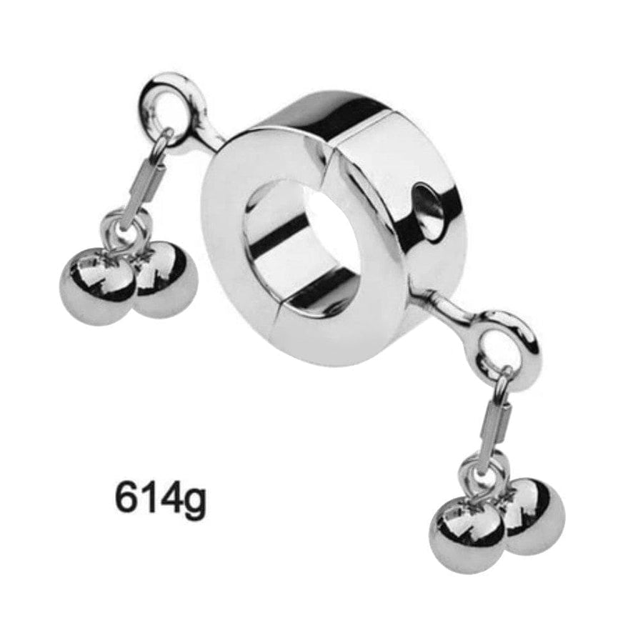 Metallic Testicle Stretcher Weights BDSM, gallery view 9