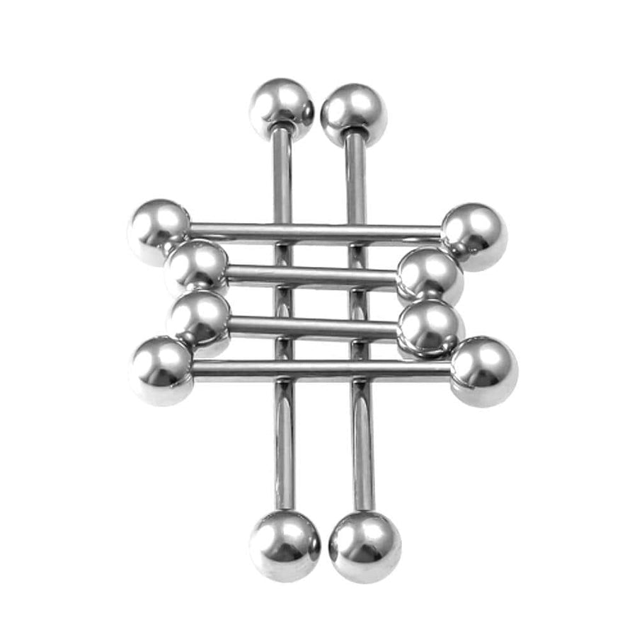 BDSM Solid Titanium Barbell Apadravya Jewelry Piercing, gallery view 3
